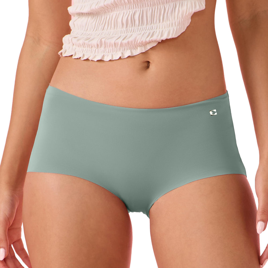 Enamor Innovations Invisi, All Day Comfort, Mid Waist Boyshorts Panty for Women - No Visible Panty Lines, Breathable, Sweat Wick