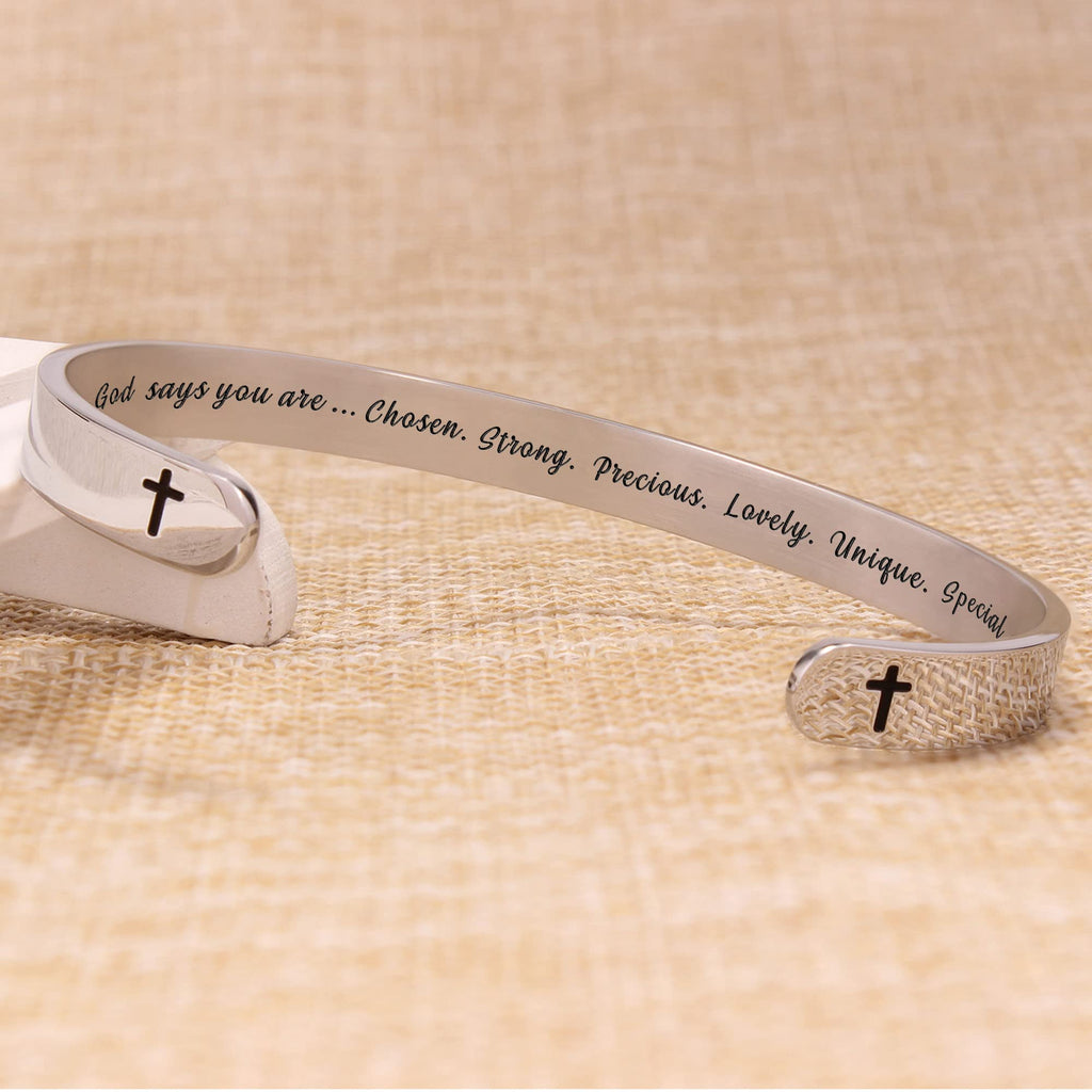 Btysun Inspirational Bracelets for Women Christian Gifts for Her Teen Girls and Boy Best Friend Bracelet Religious Bible Verse M