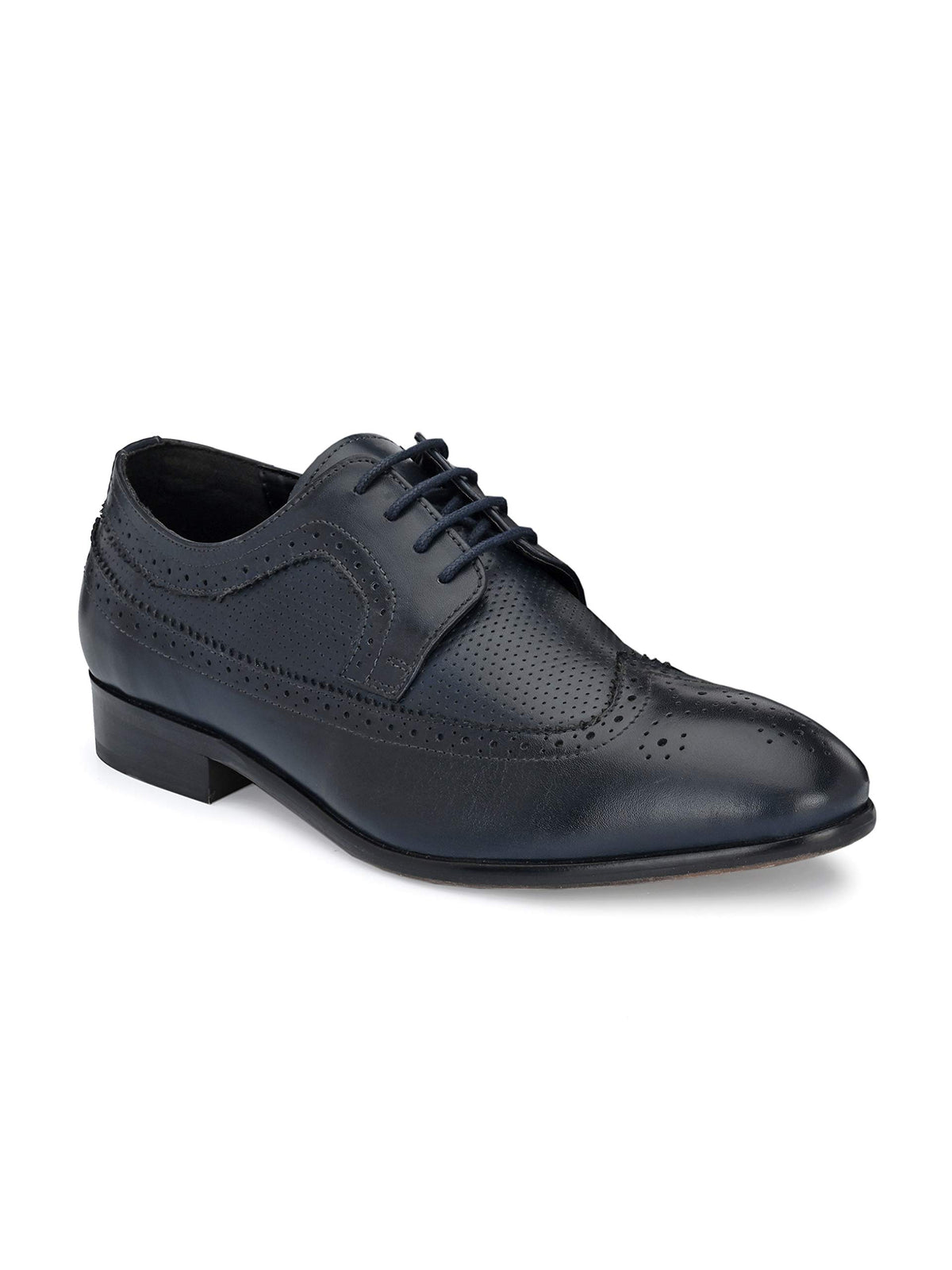 San Frissco Mens Formal Shoes Textured Lace Up Brogues/Soft Cushioned Footbed with TPR Sole/Comfortable, Stylish, Trending, Part 7