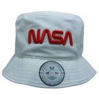 NASA Relaxed Bucket Hat,Worm,White, L_XL