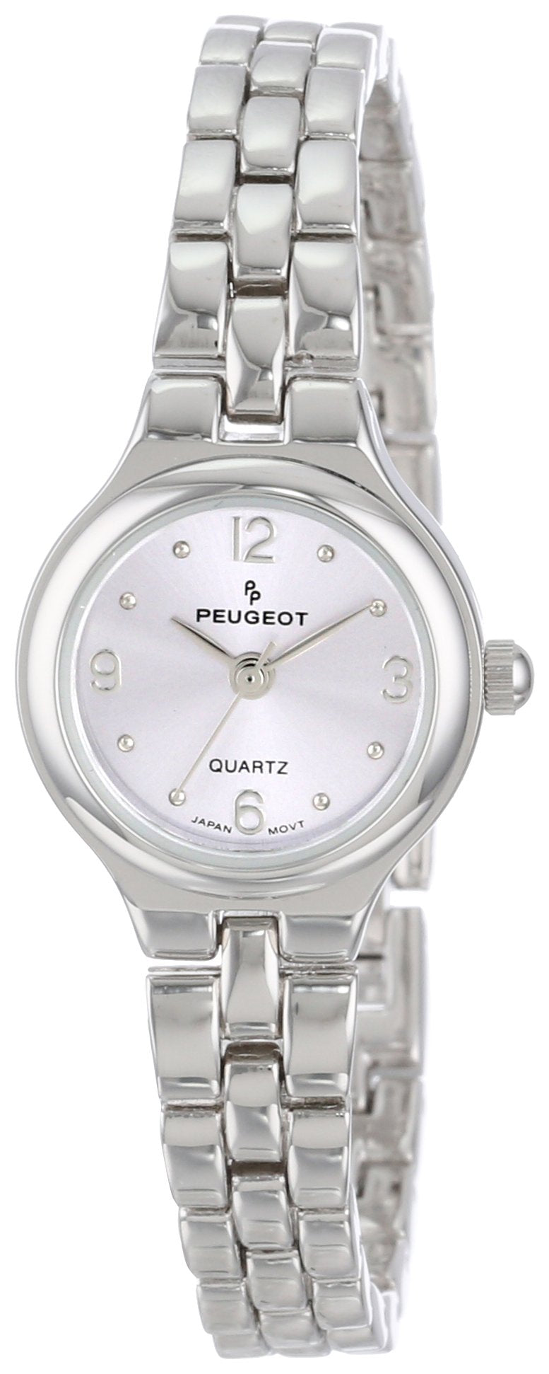 Peugeot Women's Petite Round Wrist Watch with Link Bracelet