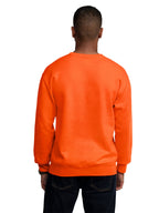 Fruit of the Loom Men's Moisture Wicking Eversoft Fleece Sweatshirt, Safety Orange, 3X-Large