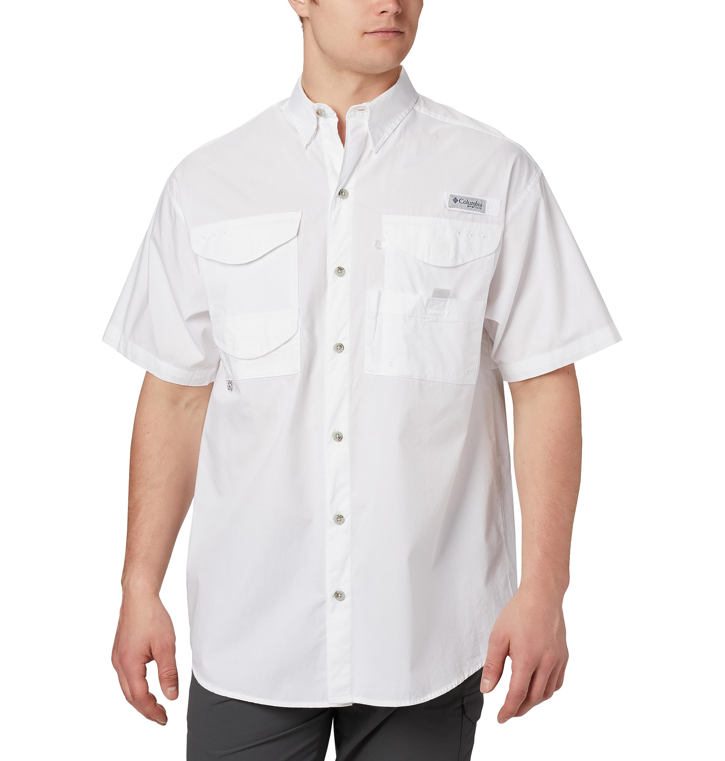 Columbia Men's Standard Bonehead SS Shirt, White, Small