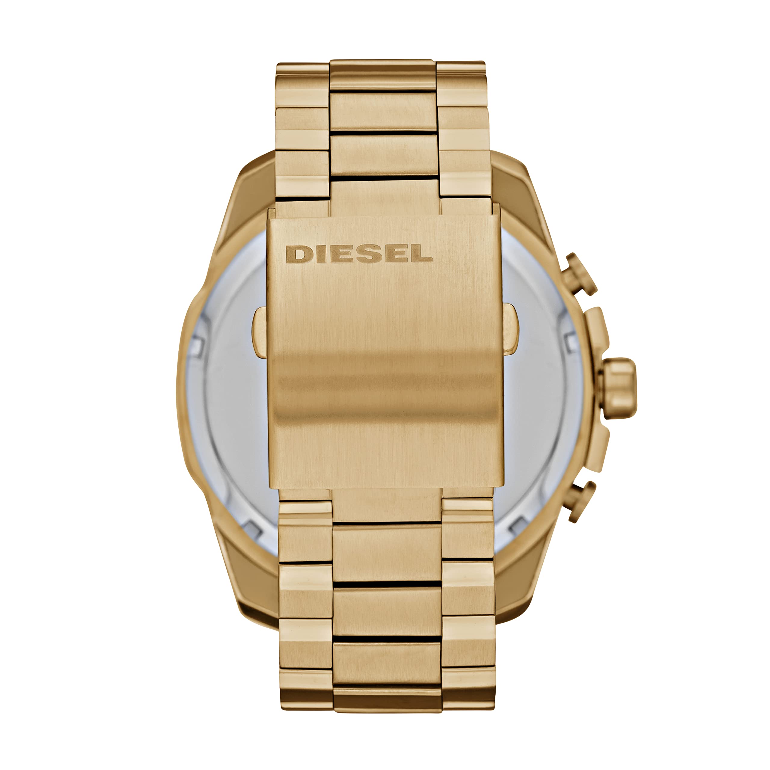 Diesel Mega Chief Stainless Steel Chronograph Men's Watch, Color: Gold (Model: DZ4360)