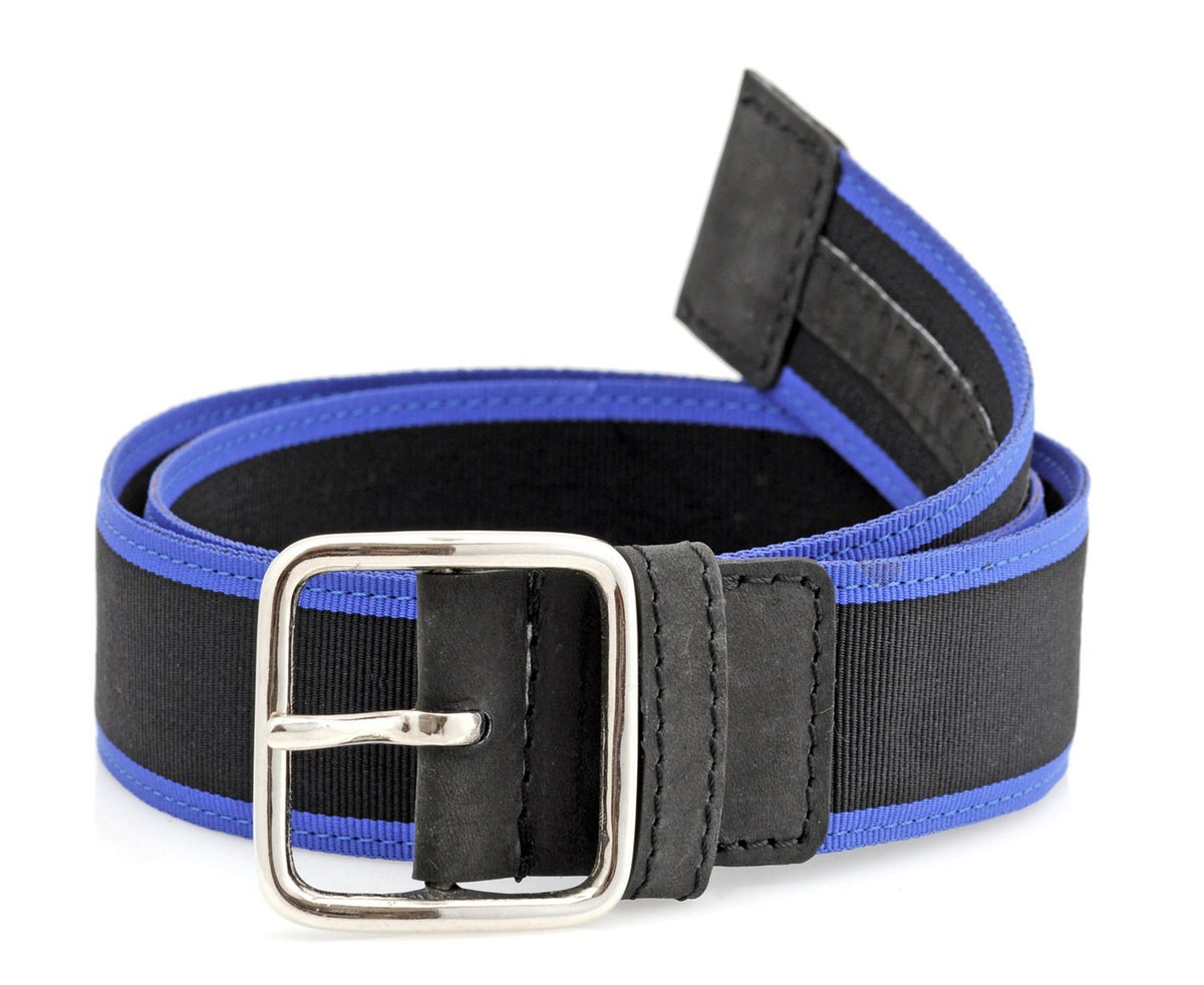 Tzaro Genuine Leather, Nylon Webbing, Metal Buckel MenS Belt