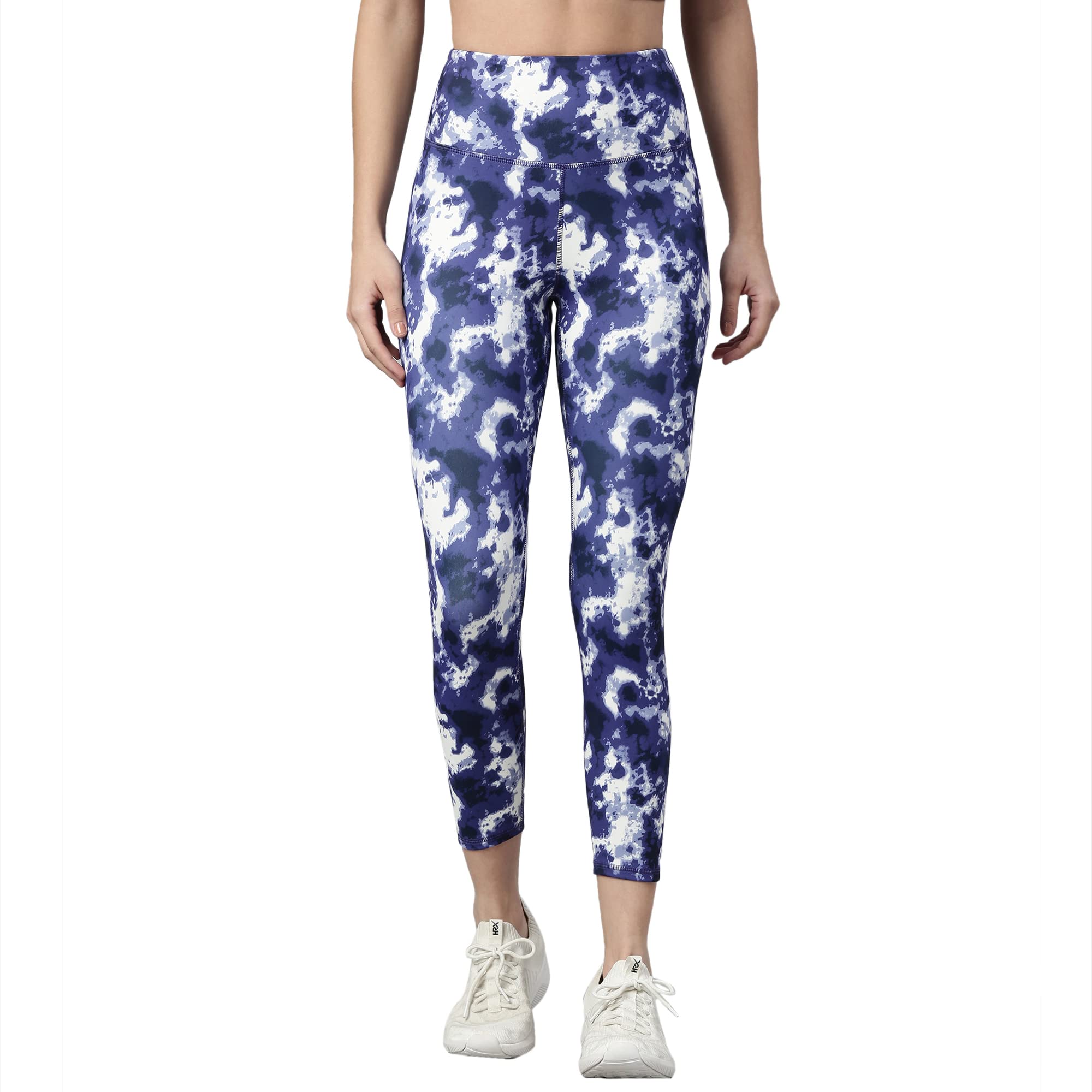 Enamor Athleisure Womens High Waisted Hugged Fit Quick Dry 4 Way Stretch Antimicrobial Yoga Gym Sports Activewear Tights Pants 
