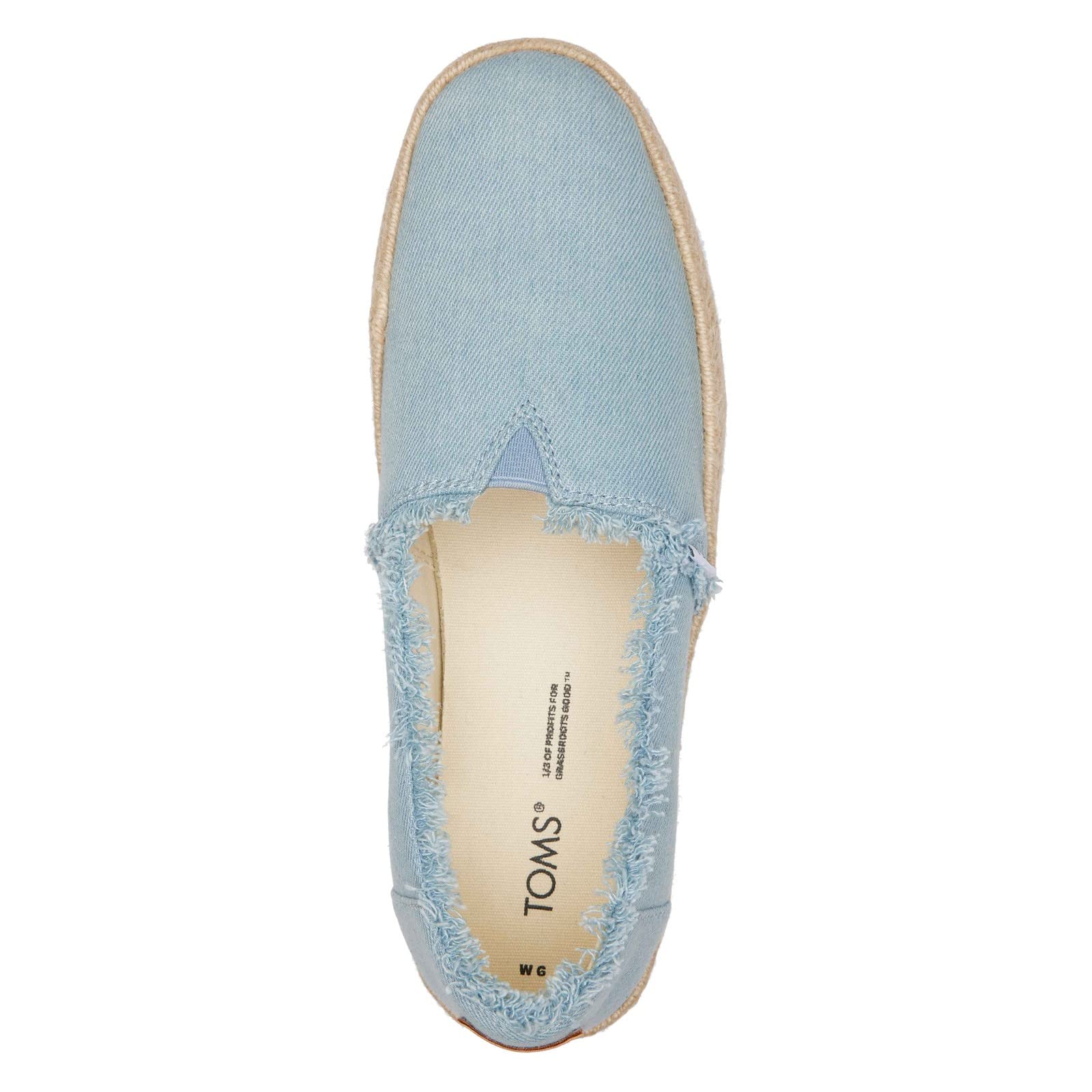 TOMS Women's, Valencia Slip-On Light Blue 8 M