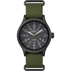 Timex Men's TW4B04700 Expedition Scout 40 Green Nylon Slip-Thru Strap Watch
