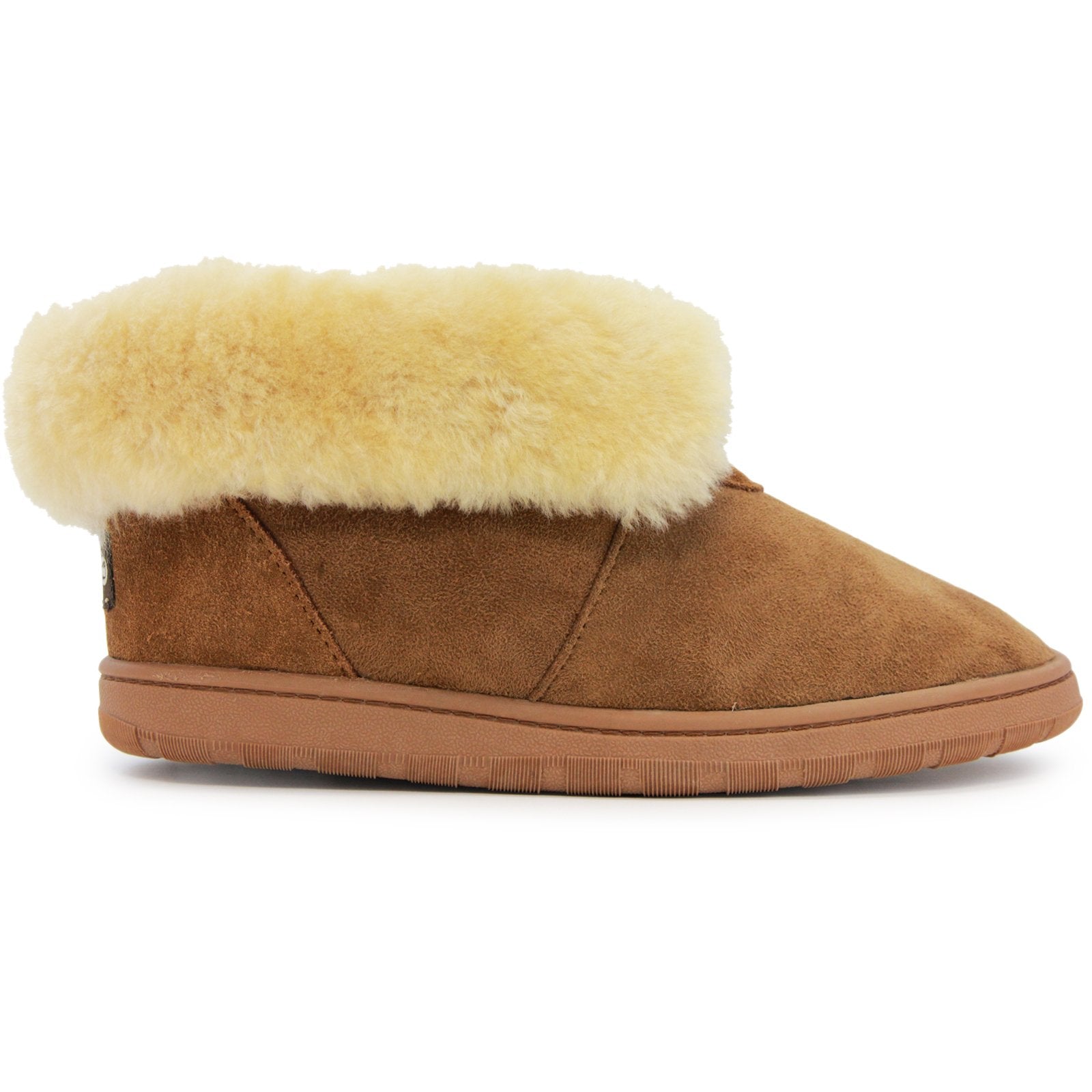 Lamo Sheepskin CW1732-CNT-5 Womens Ladies Doubleface Sheepskin Bootie - Chestnut  Size 5