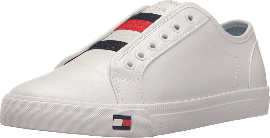 Tommy Hilfiger Women's Anni Slip-On Sneaker, White, 9