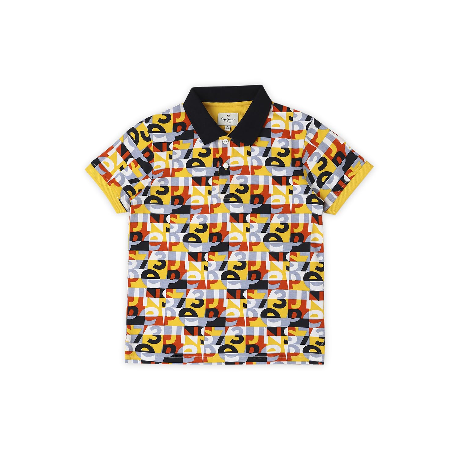 Pepe Jeans BoyS Letter Print Regular Fit T-Shirt (Pb540951_Yellow