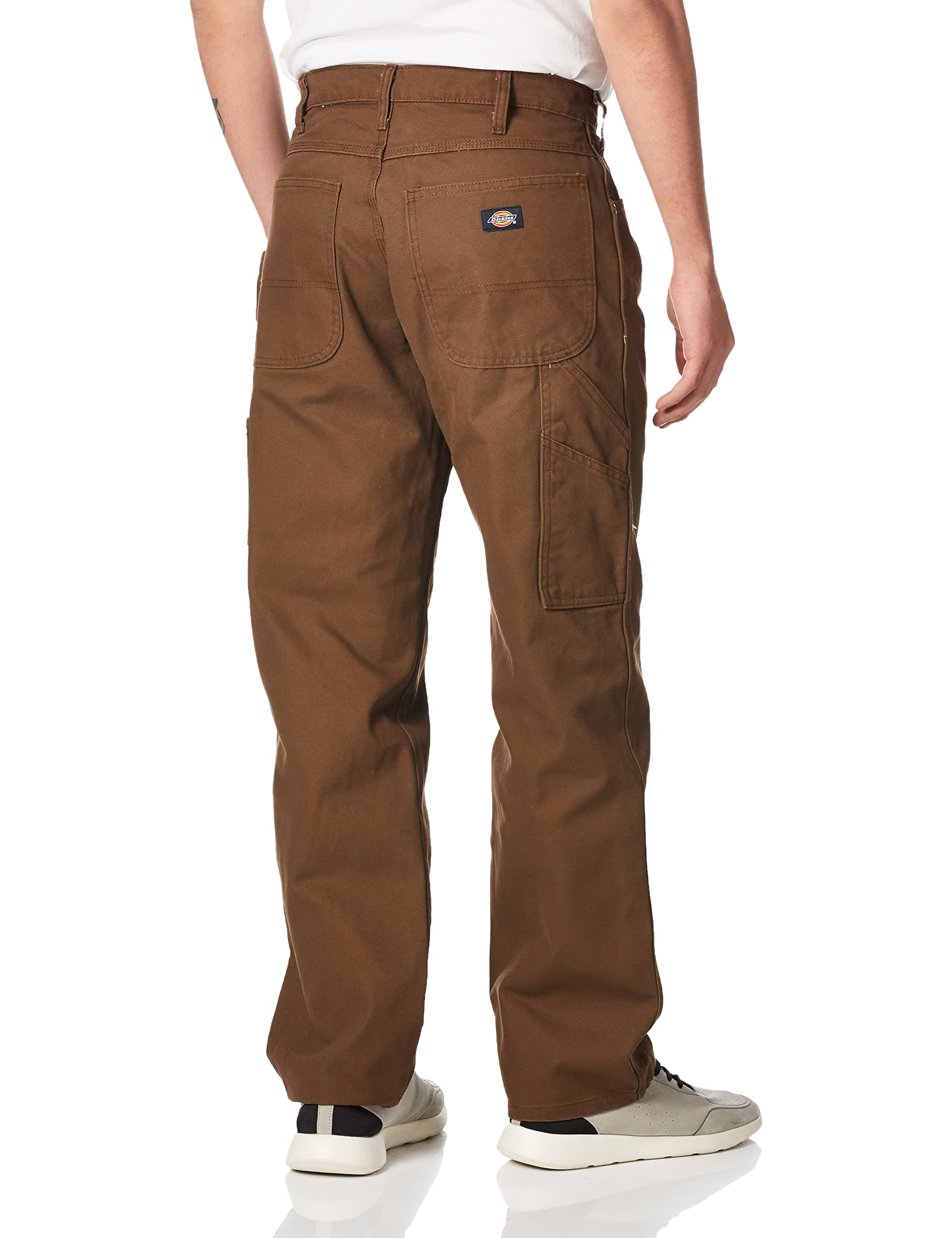 Dickies mens Relaxed Fit Sanded Duck Carpenter jeans, Brown Duck, 32W x 30L US