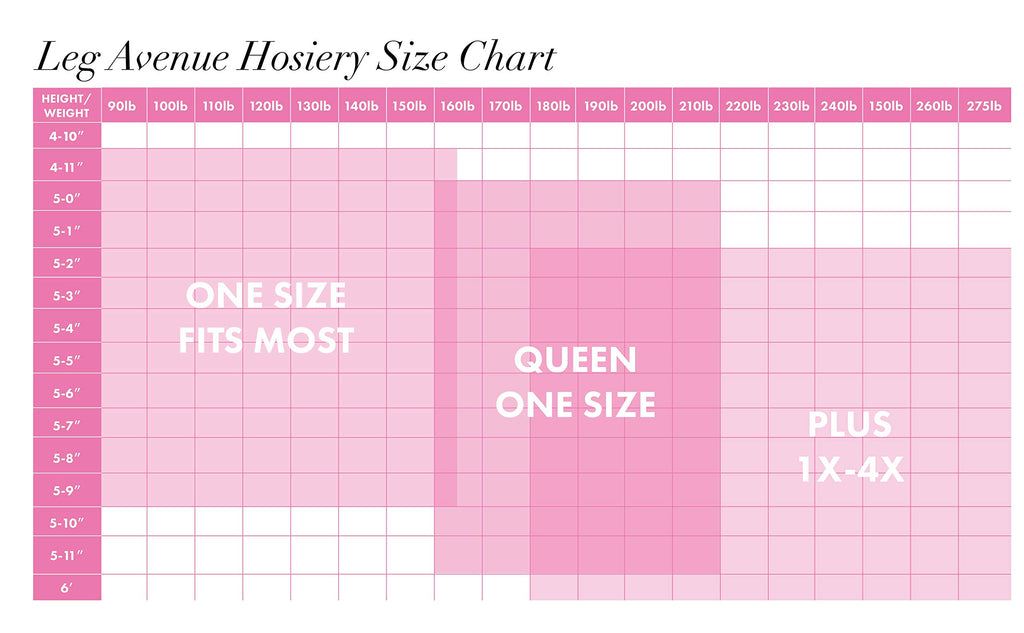 Leg Avenue Women's Nylon Striped Tights, White/Red, One Size