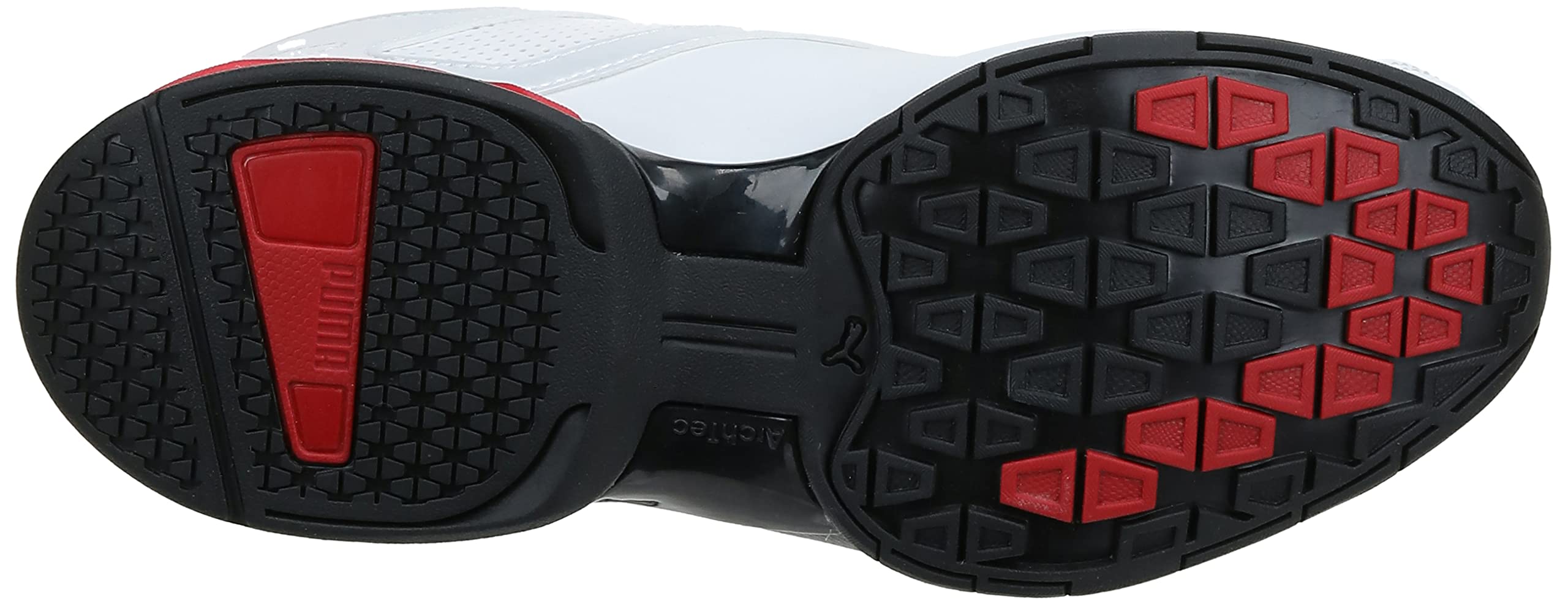 PUMA Men's TAZON 6 FM Cross Training Sneaker, Puma White-Puma Black-Puma Silver, 14