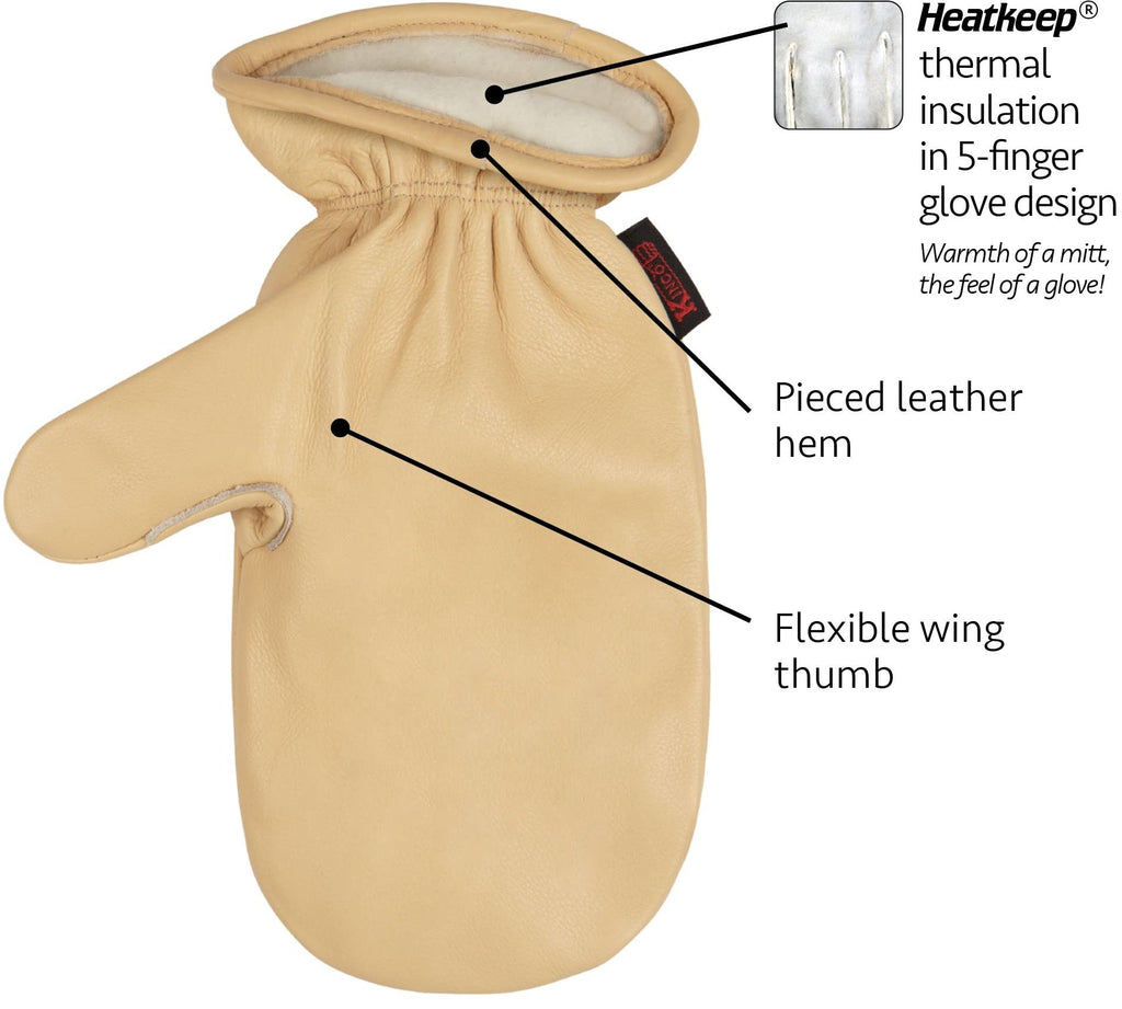 Kinco,1930-XL Axeman Lined Grain Cowhide Chopper Mitt (Extra Large)