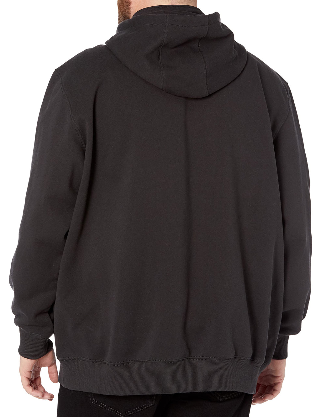 Carhartt Men's Big Rain Defender Loose Fit Heavyweight Quarter-Zip Sweatshirt, Black, Large Tall