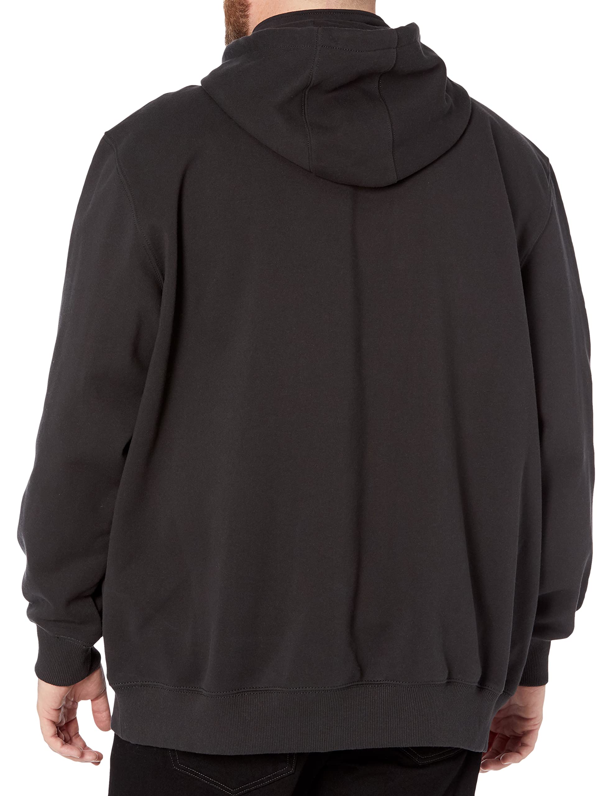 Carhartt Men's Big Rain Defender Loose Fit Heavyweight Quarter-Zip Sweatshirt, Black, Large Tall