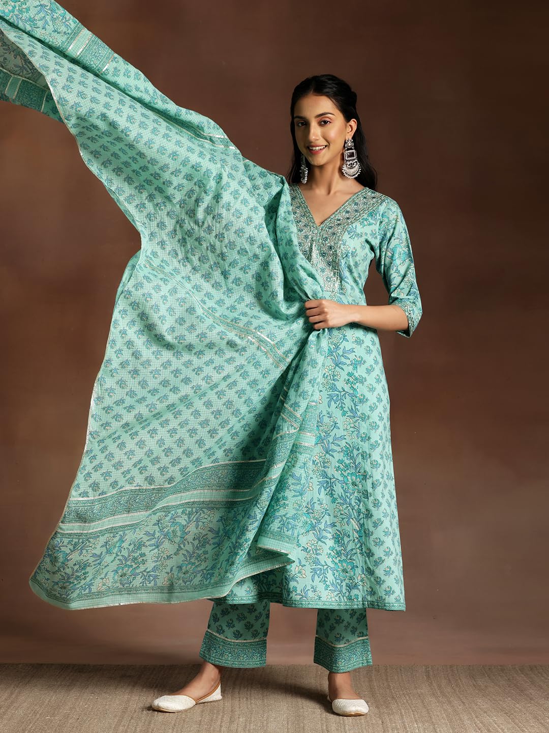 Libas WomenS Pure Cotton Kurta Set (358120R
