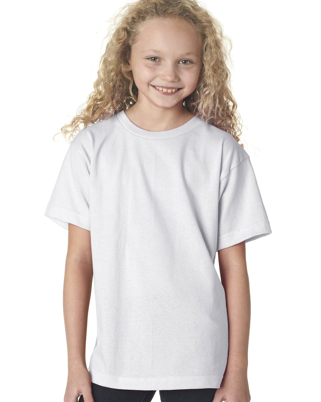 Youth 61 oz 100 % cotton T-Shirt - WHITE - XS(D0102H7MHLT)