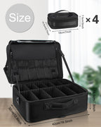 Relavel Extra Large Makeup Case with 4 Pcs Makeup Bags, Professional Makeup Artist Set Portable Nail Organizer Box Art Supply Ca
