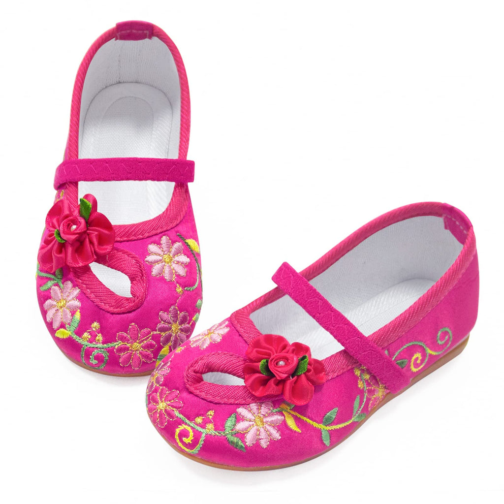 VORLITS Encanto Mirabel Shoes for Girls Halloween Cosplay Costume Dress Up Mary Jane Ballerina Flats Shoes