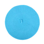 Parquet Solid Color French Wool Beret. Classic French, Casual and Chic Lightweight Turquoise