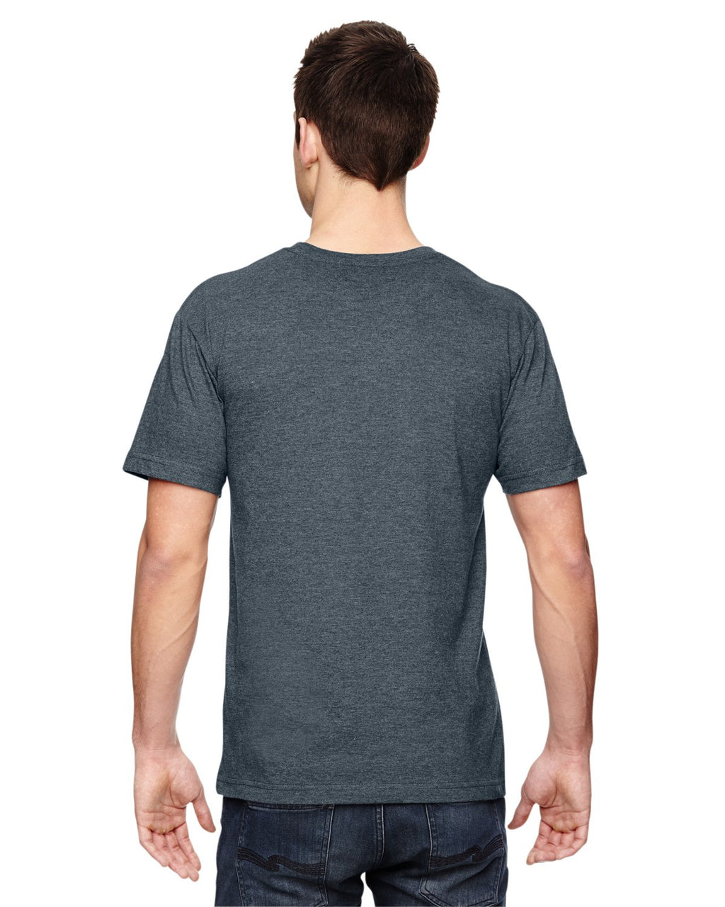 LAT Mens Fine Jersey Short Sleeve Tee (6901), Vintage Navy, 4X