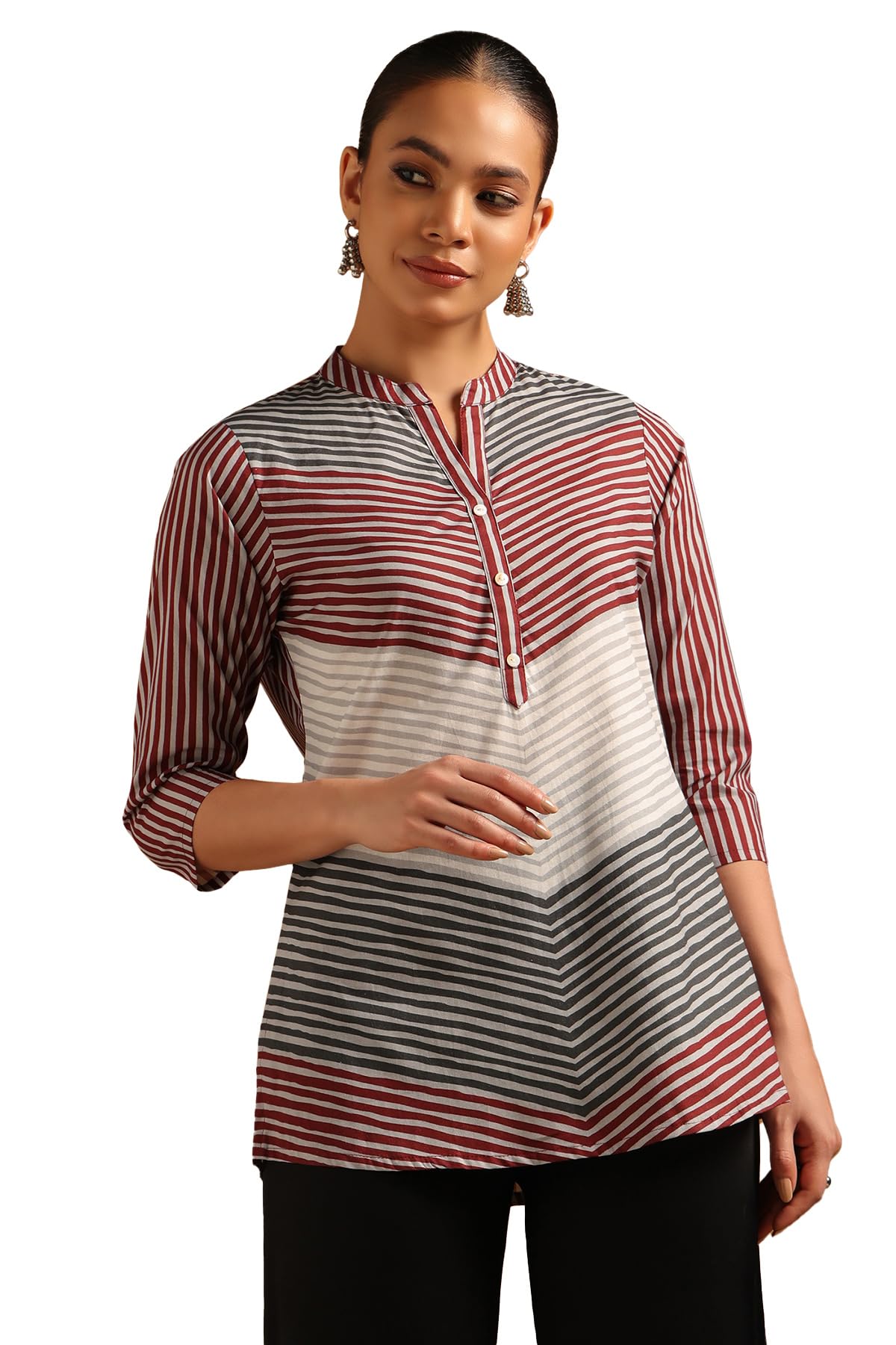 Soch Women Cotton Striped T-Shirt