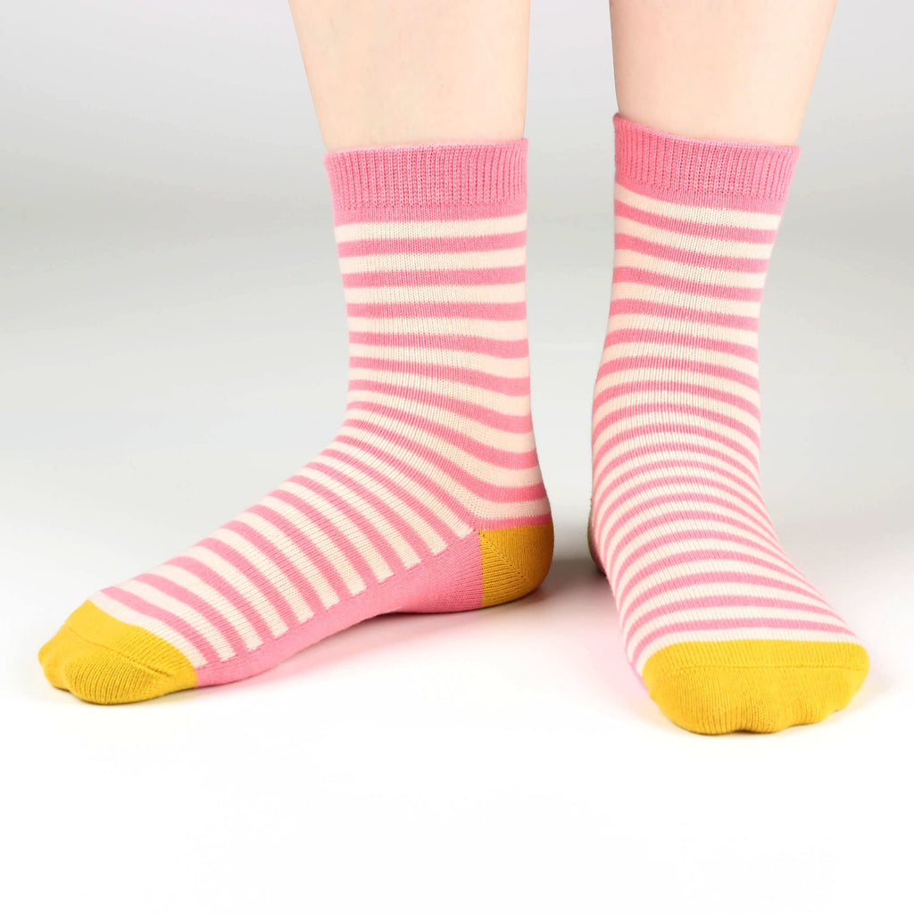 COTTON DAY 7 Days of the Week Gift Box Kids Girls Short Socks Cute Animal Floral Stripes Stars Seamless Toe 4-6 years (Size 6)