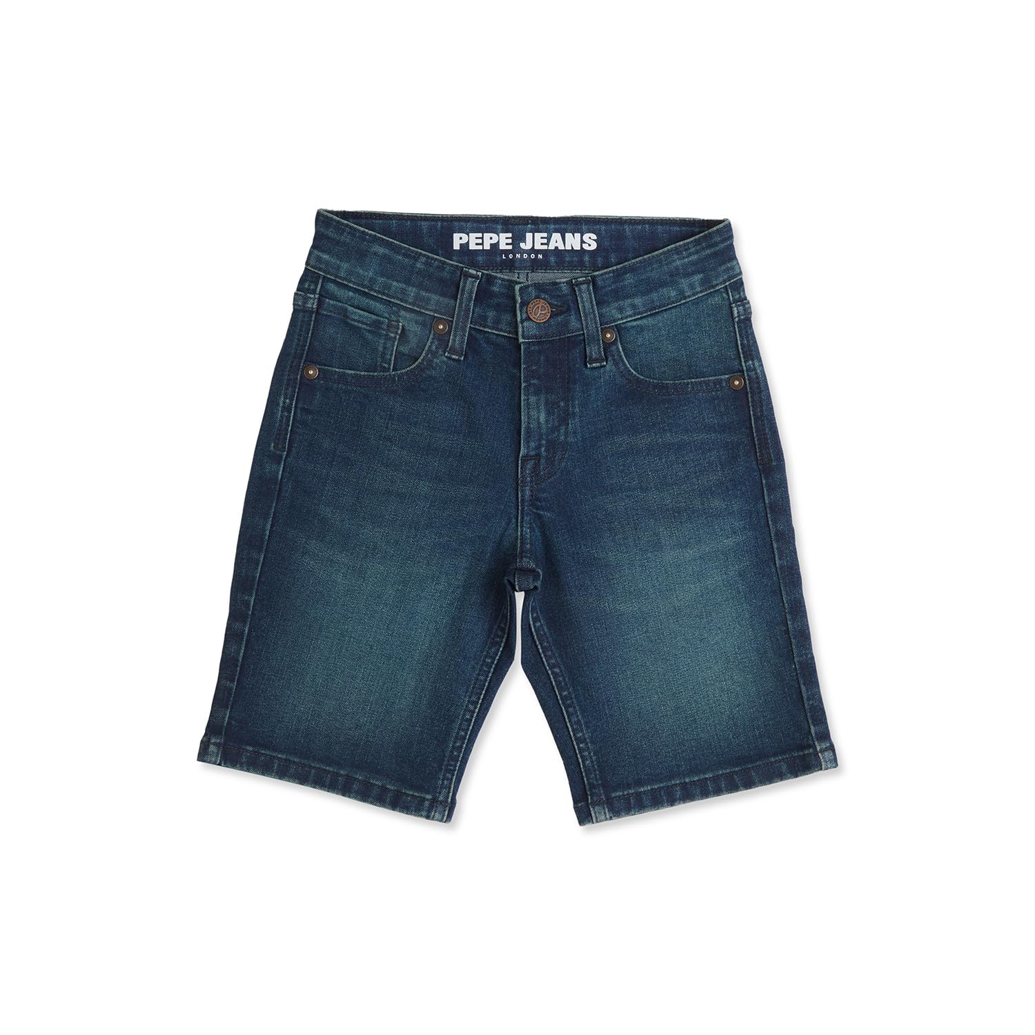 Pepe Jeans BoyS Boyfriend Shorts (Pb800799S64_Green Tint Blue