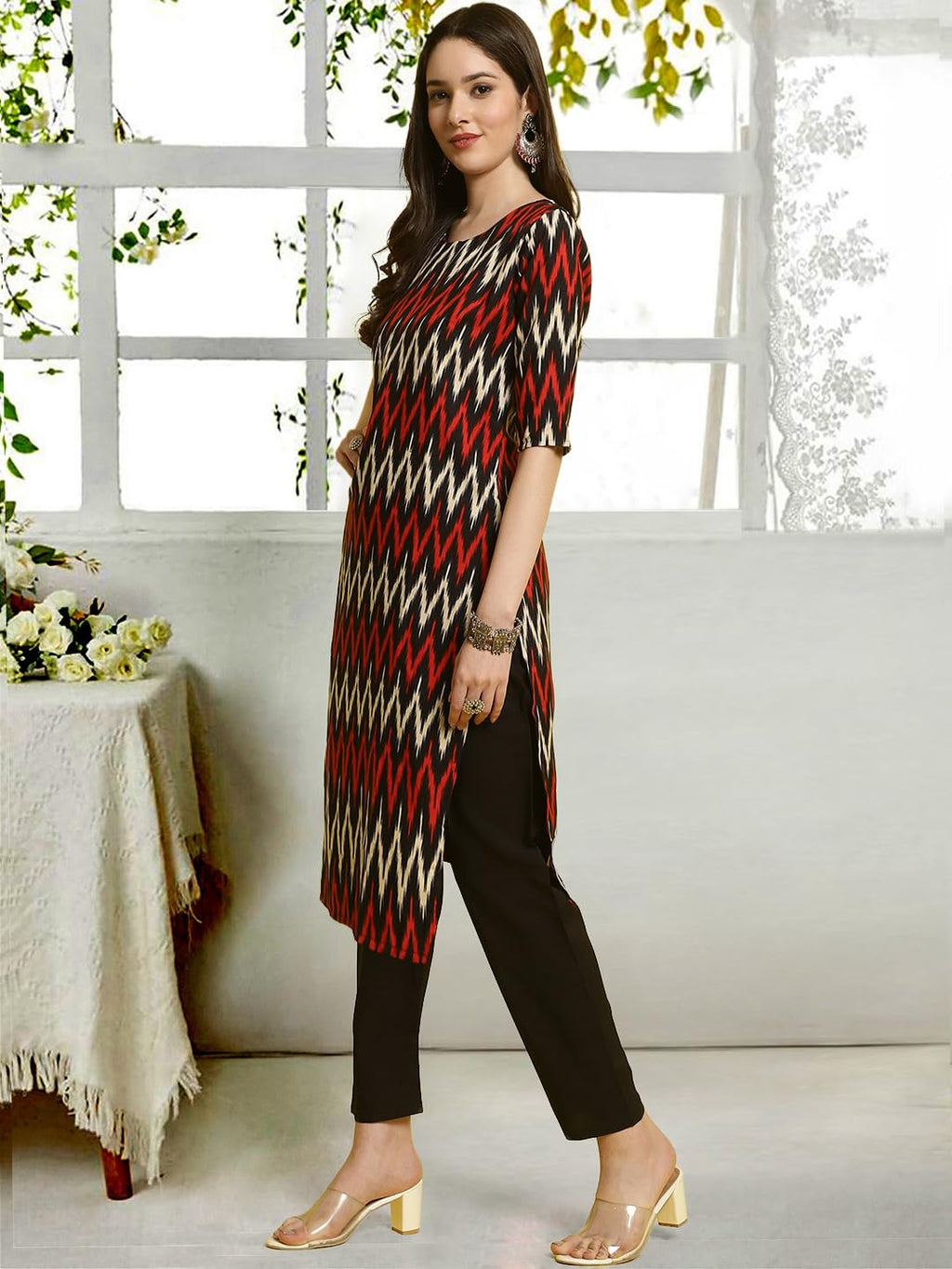 Tee Projekt Straight Kurta & Pant For Women Ethnic Kurta Set For Women (Pack Of 2)