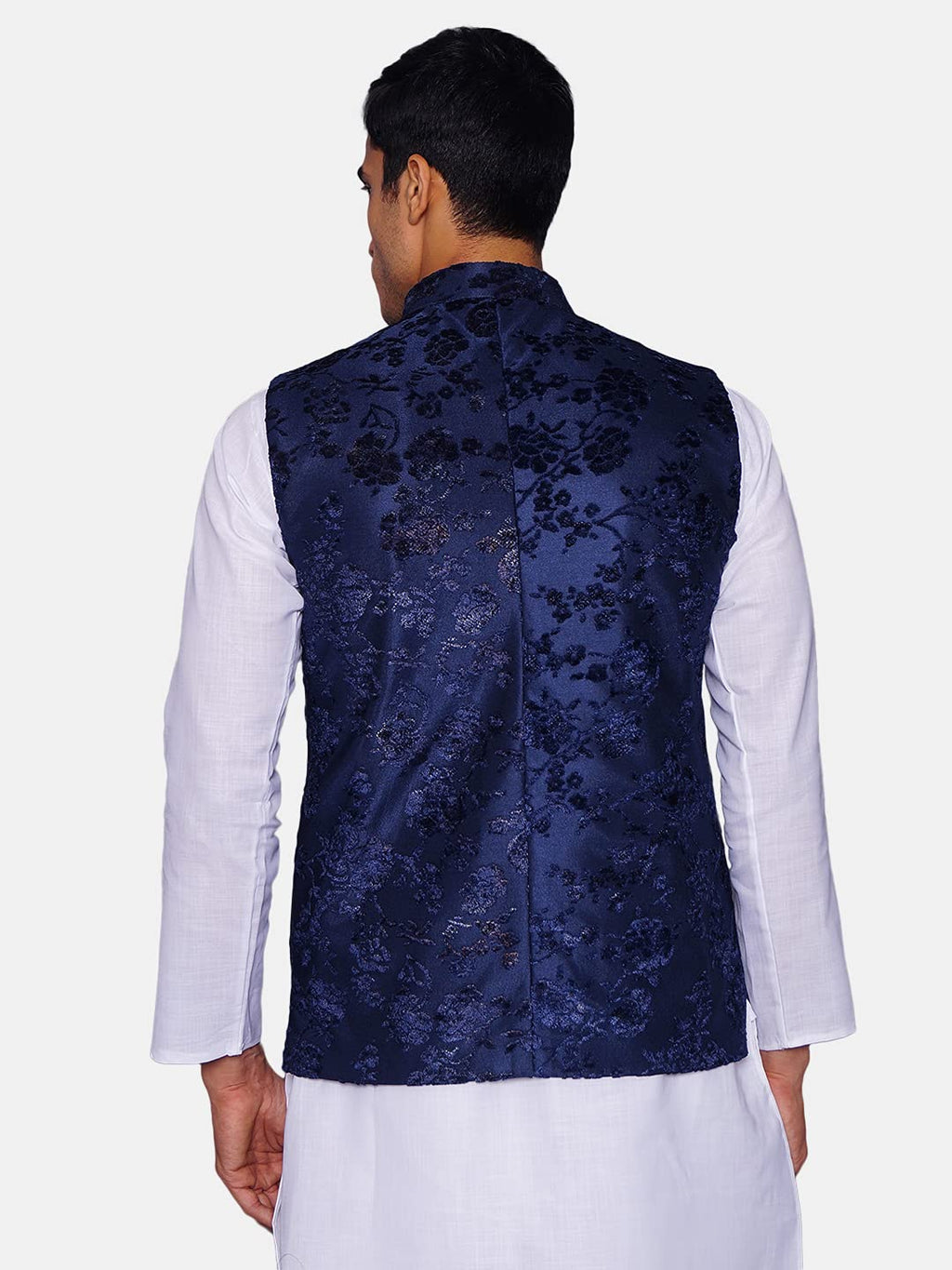 Wintage Men'S Embroidered Velvet Party/Festive Indian Jodhpuri Grandad Nehru Modi Jacket Waistcoat
