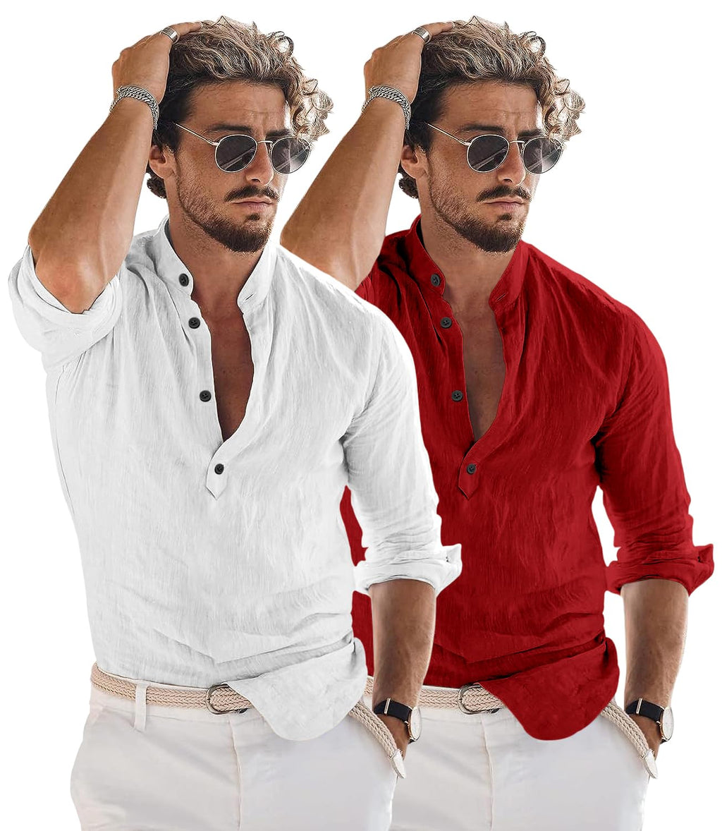 Zartha MenS Regular Fit Solid Pattern Cotton Blend Kurta With Spread Collar Long Sleeve And Standard Length | Shirt For Man