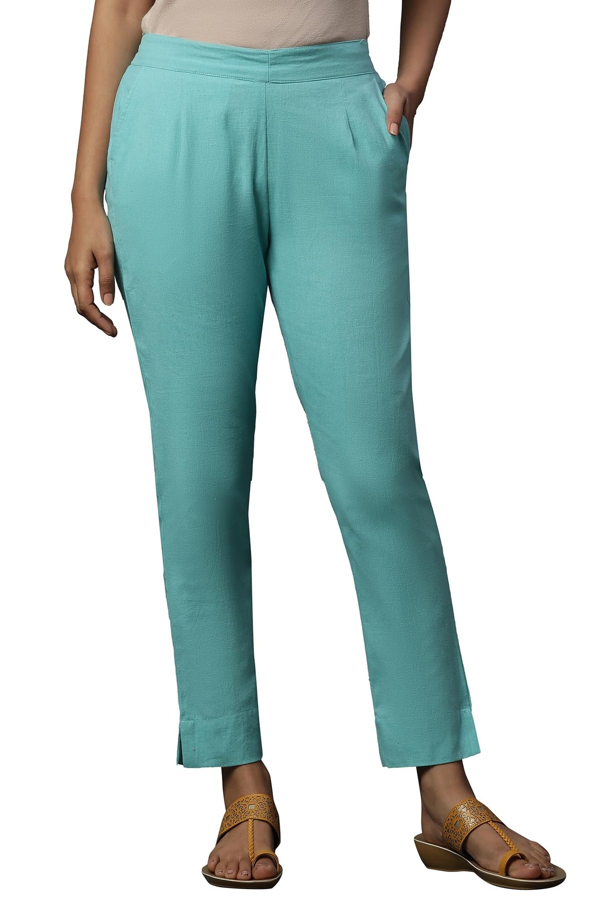 Aurelia Womens Slim Trousers (24FEA60015_Blue