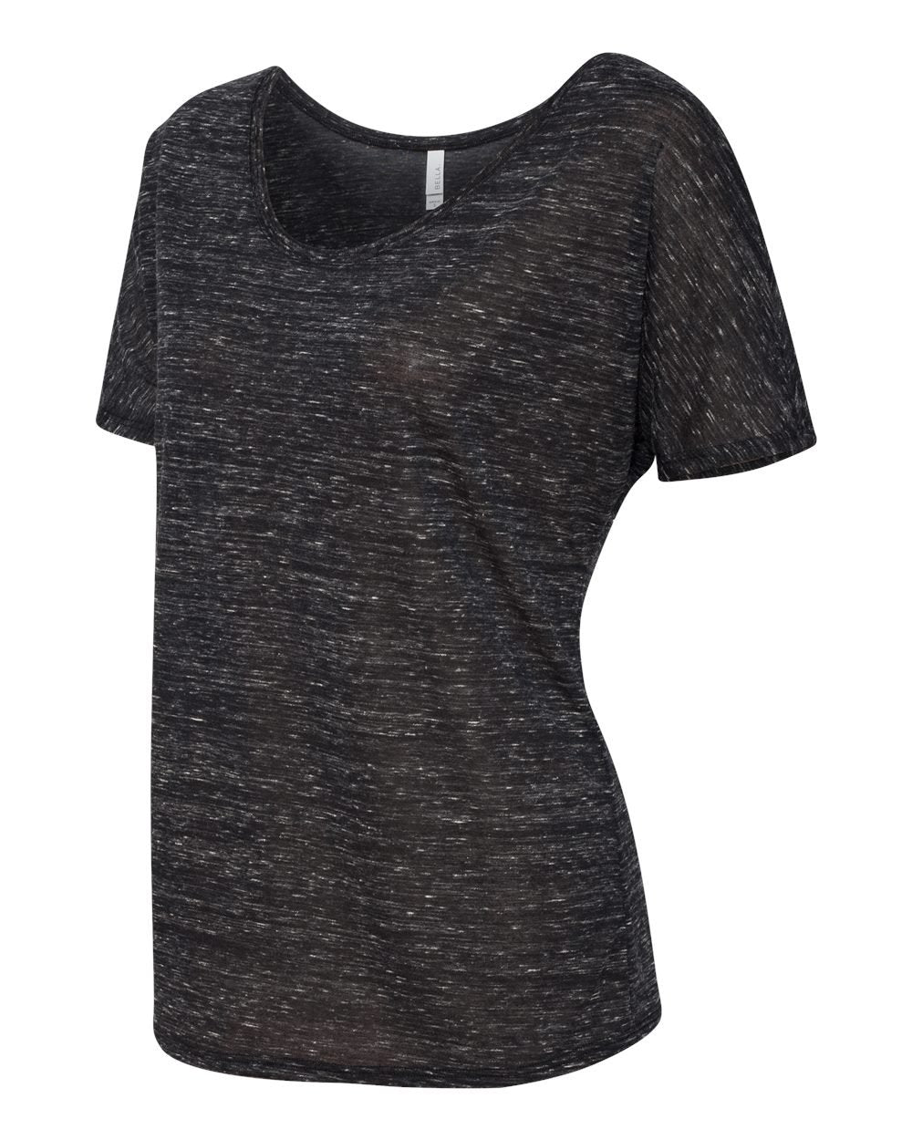 Ladies Slouchy T-Shirt - WHITE MARBLE - S(D0102H7W5K2)