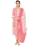 Libas WomenS Pure Cotton Kurta Sets (34226_Peach