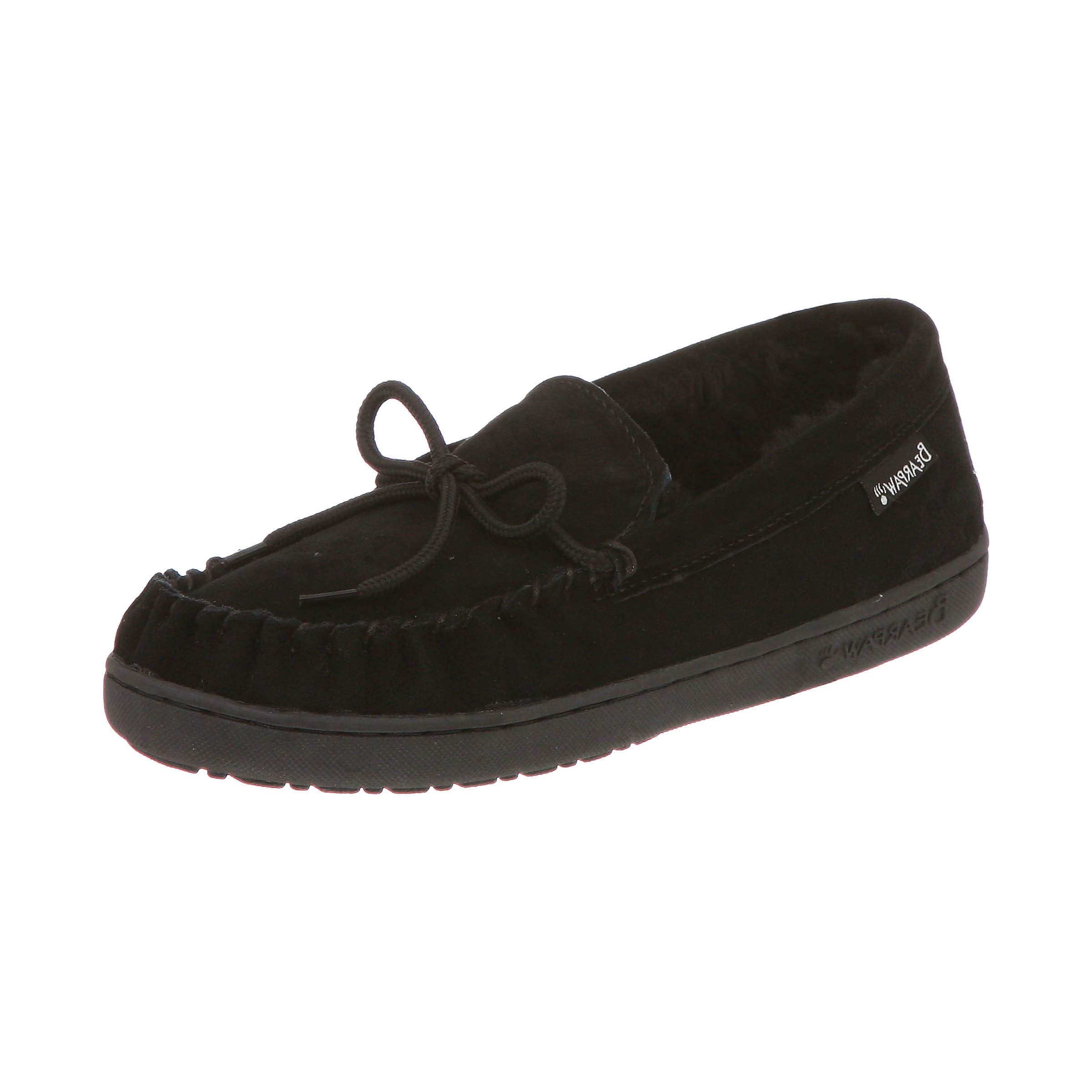 Bearpaw 1295M-001-11 Moc II Slipper for Mens  Black - Size 11