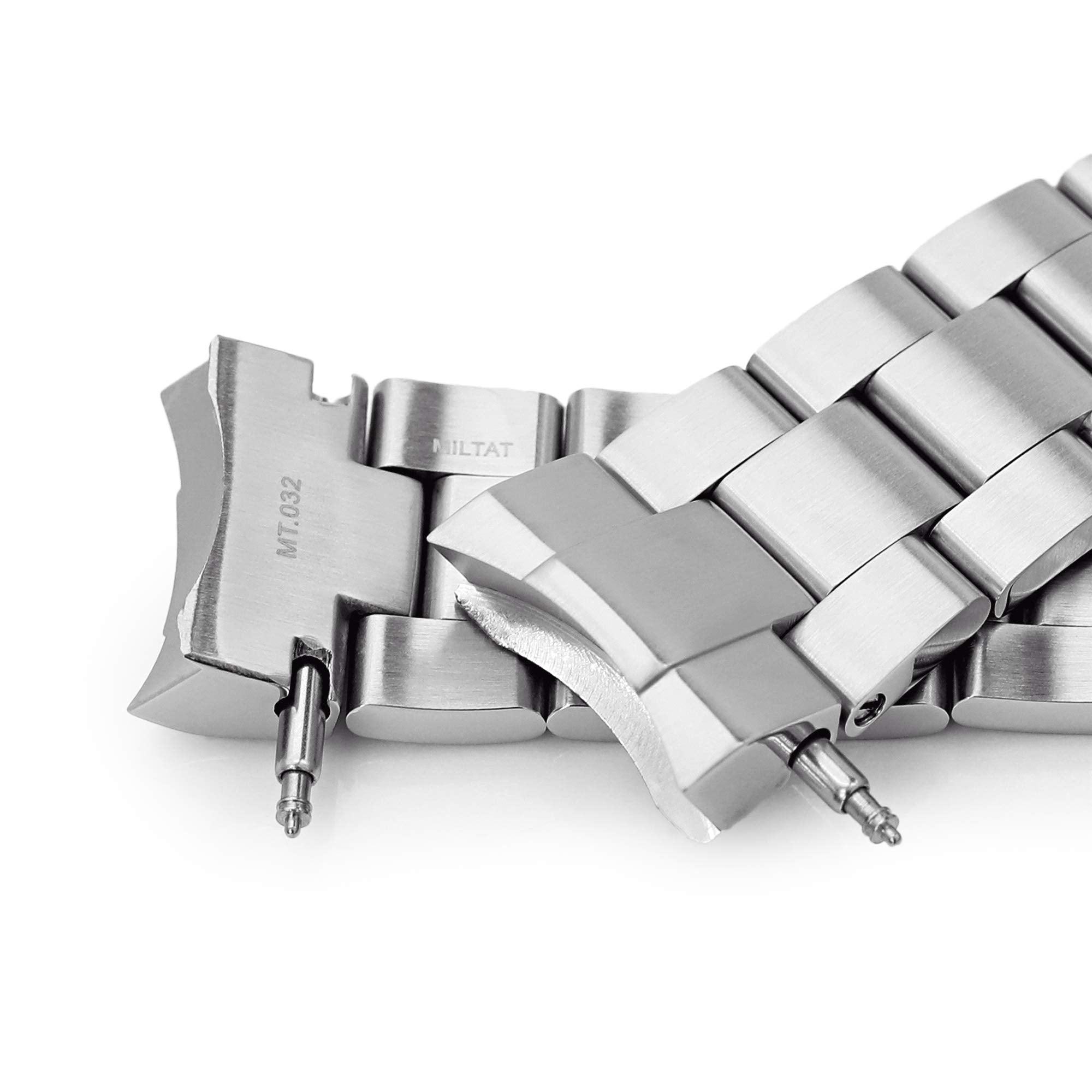 MiLTAT 20mm Super-O Watch Band compatible with Seiko Sumo SBDC001 SBDC003 SBDC031 SBDC081