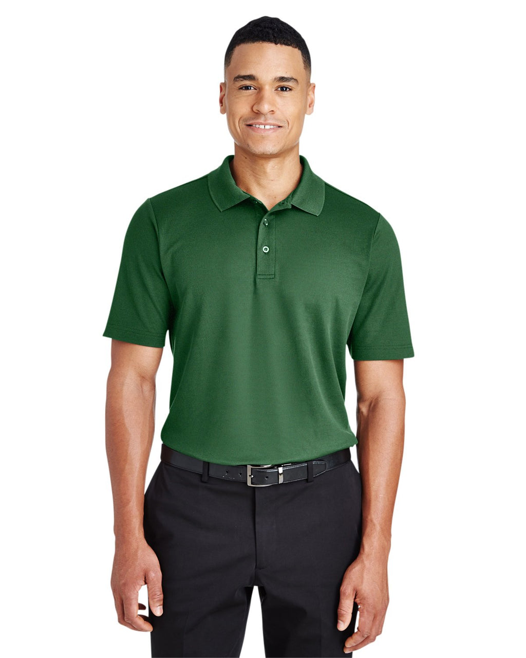 crownLux PerformanceMens Plaited Polo - gRAPHITE - 2XL(D0102H7NS88)