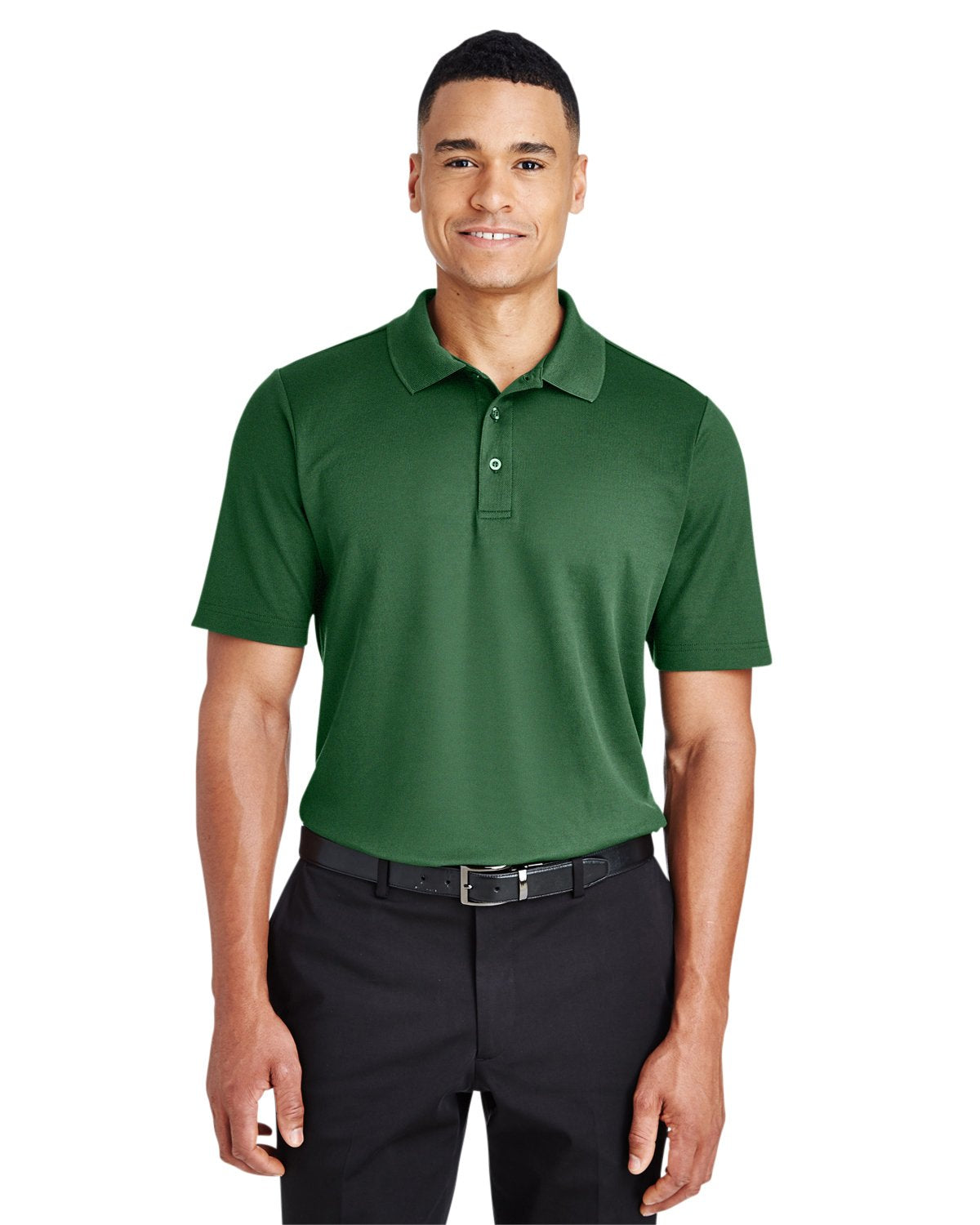 crownLux PerformanceMens Plaited Polo - gRAPHITE - 2XL(D0102H7NSXT)