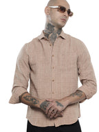 The Indian Garage Co Mens Slim Fit Vertical Striped Long Sleeves Shirt