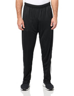 adidas Men's Sereno Cut 3-Stripes Regular Slim Tapered Pants, Black/White