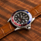 16mm Toffee Brown - BARTON Alligator Grain - Quick Release Leather Watch Bands