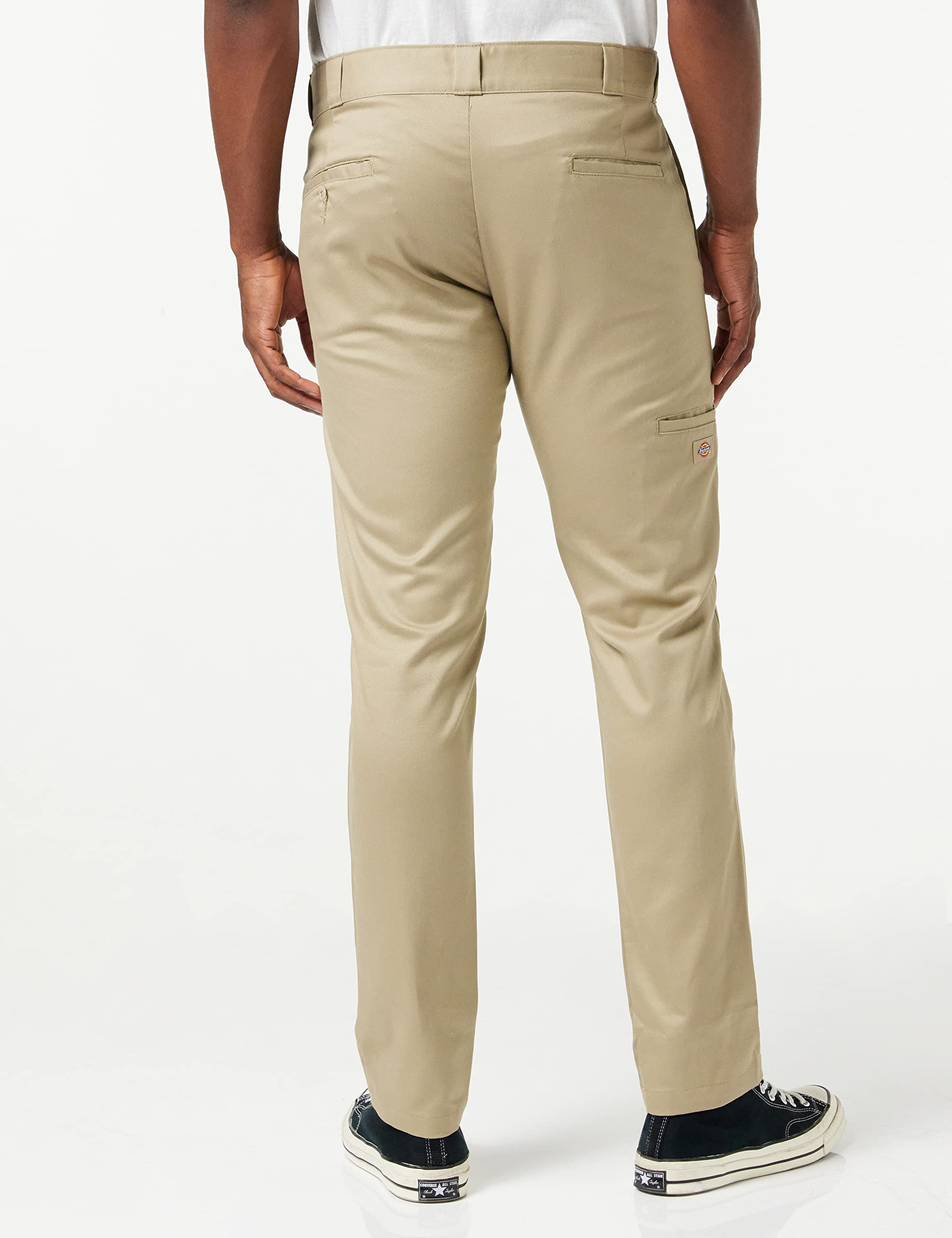 Dickies mens Skinny Straight-fit work utility pants, Desert Sand, 28W x 30L US