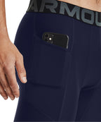 Under Armour Men's HeatGear Pocket Long Shorts, Midnight Navy (410)/White, 4X-Large Tall