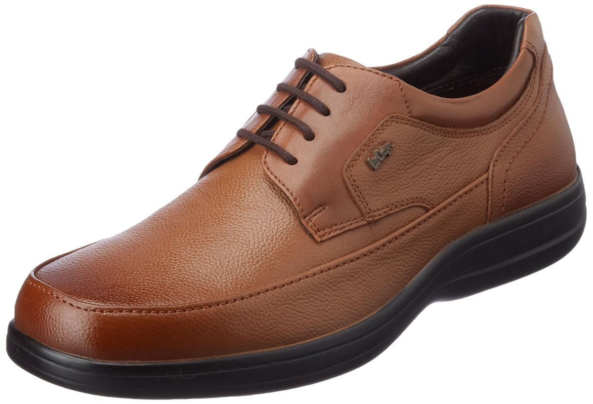 Lee Cooper Mens LC7609E Tan Formal Lace UP Shoes_40EU 6-40