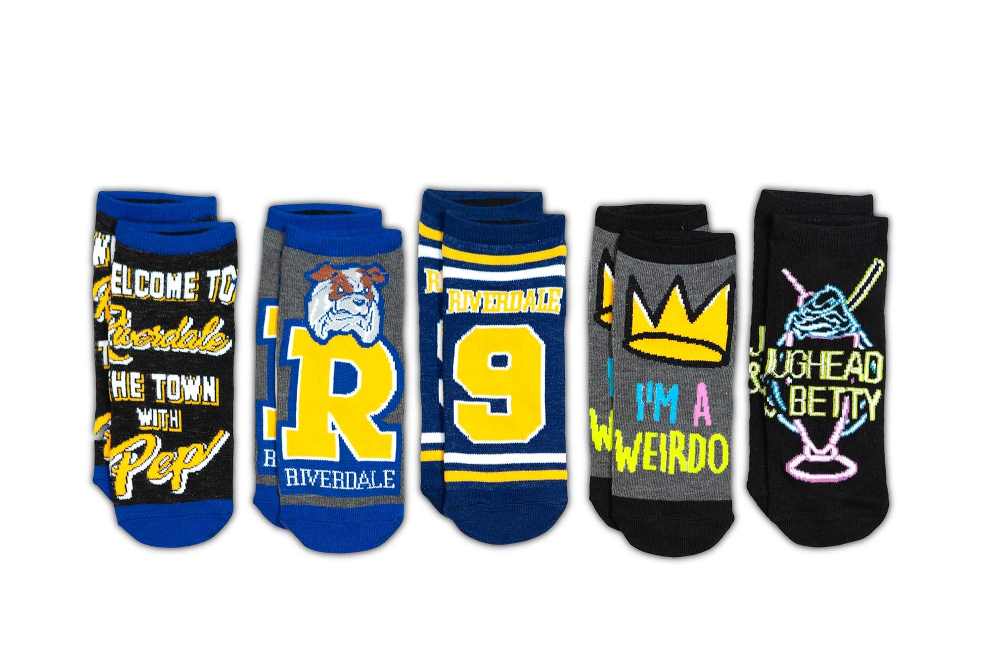 Riverdale Quotes Novelty Socks for Men & Women - 5 Pairs of Unique & Fun Low-cut River Vixens Ankle Socks - Perfect for Casual W
