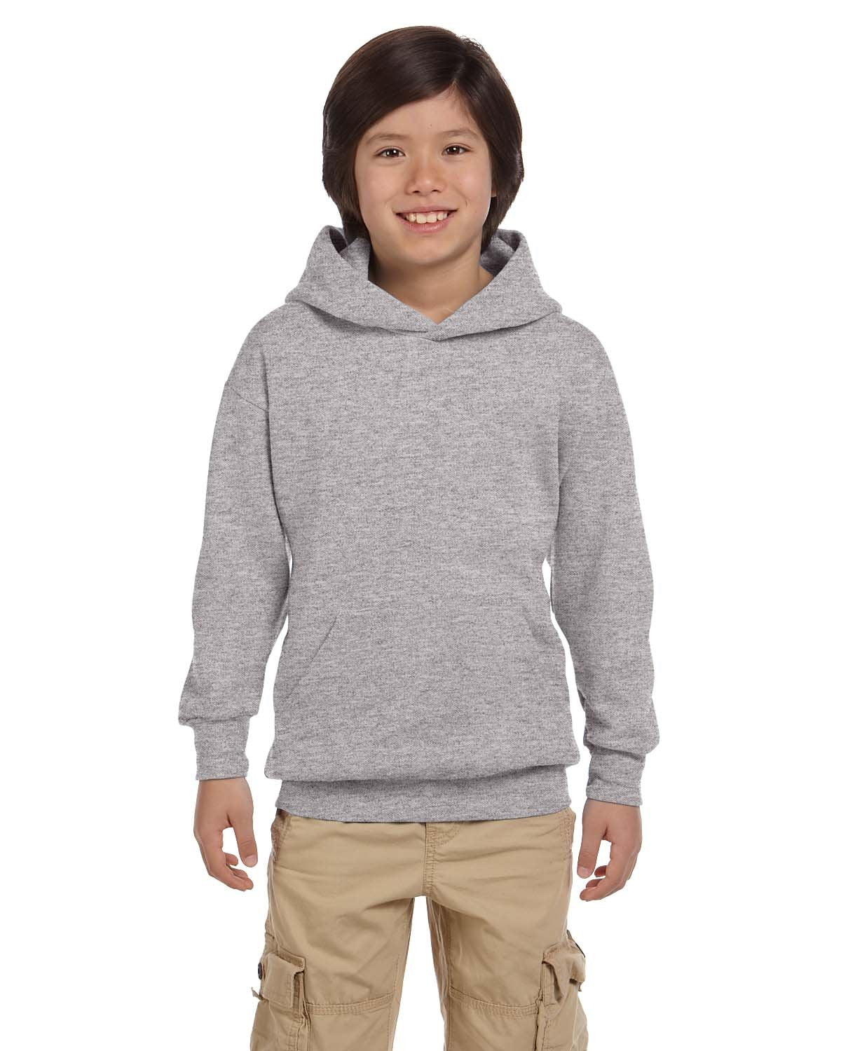 Hanes Youth EcoSmart Pullover Hooded Sweatshirt P470
