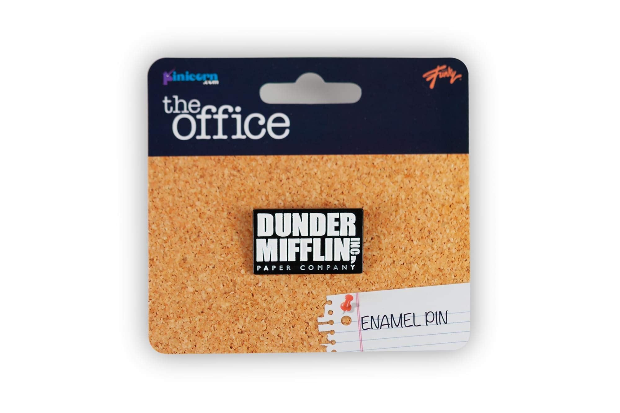 JUST FUNKY The Office Dunder Mifflin Logo Enamel Pin