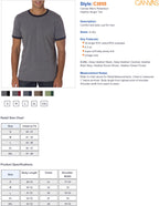 Mens Jersey Short-Sleeve Ringer T-Shirt - WHITE BLAcK - S(D0102H78NTX)